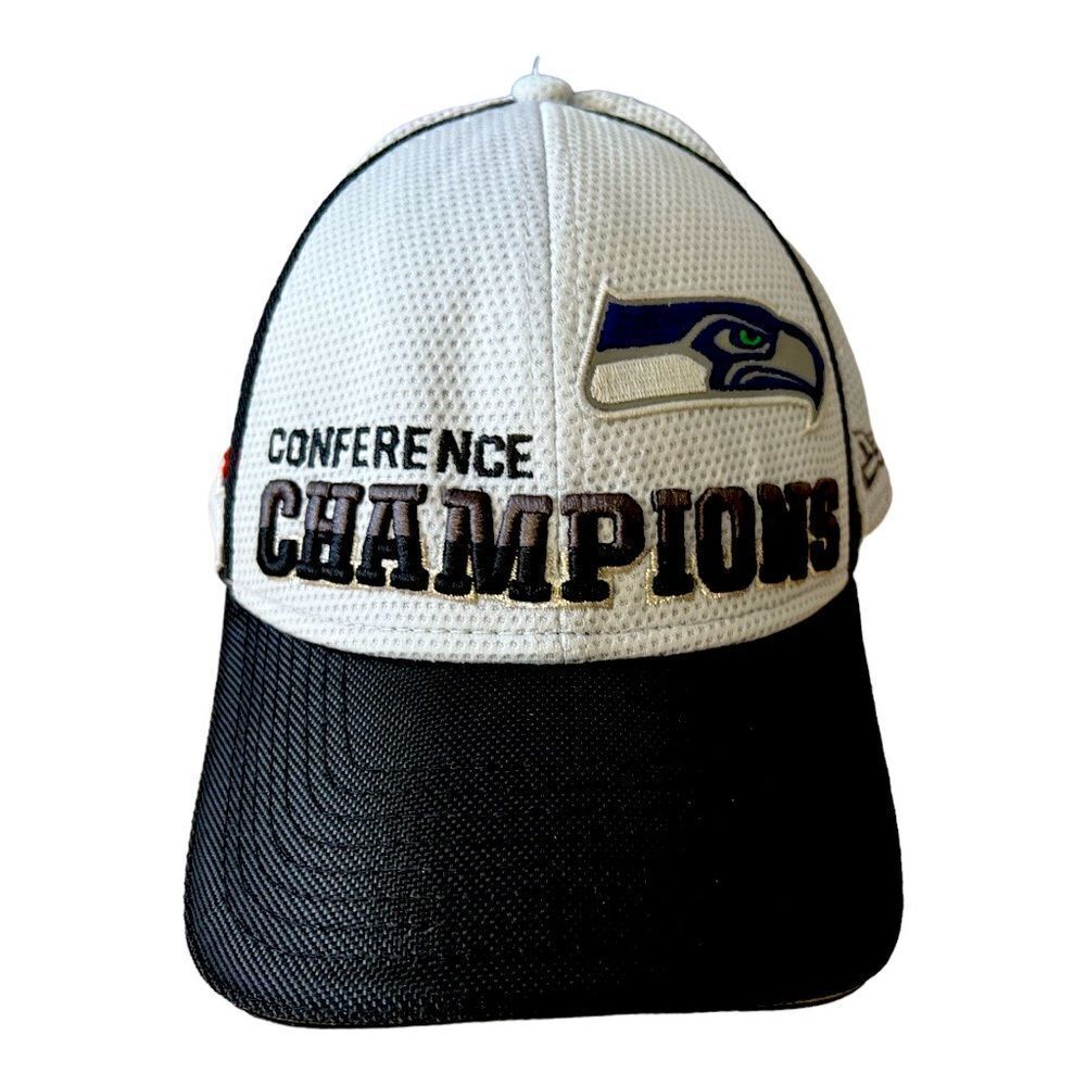 Seattle Seahawks Conference Champion Super Bowl XLIX Grey Black Cap Hat